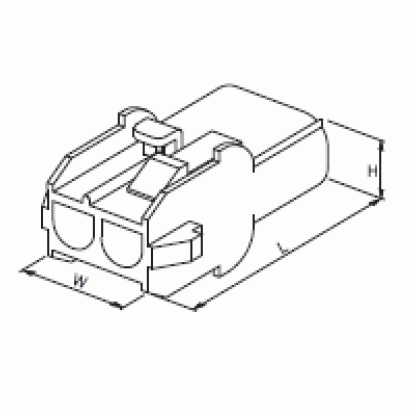 2'Lİ YUVARLAK KONNEKTÖR DİŞİ